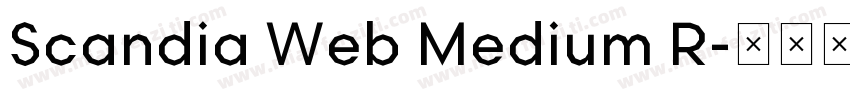 Scandia Web Medium R字体转换